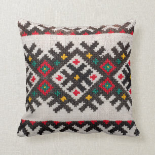 Aboriginal Linen Cross-stitch Embroidery Pattern Cushion