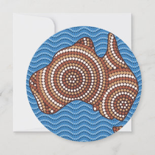 Aboriginal map dot painting