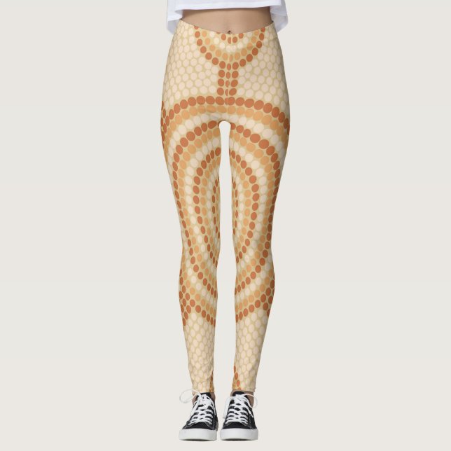 Aboriginal Meetingplace Sandstone Leggings (Front)