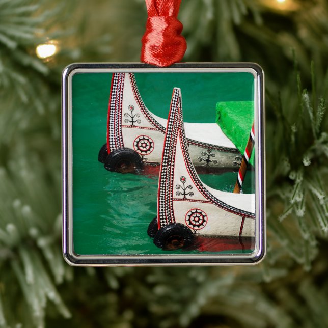 Aboriginal People's Canoe Metal Tree Decoration (Tree)