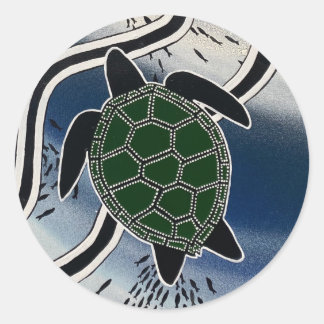 aboriginal sea turtle sticker