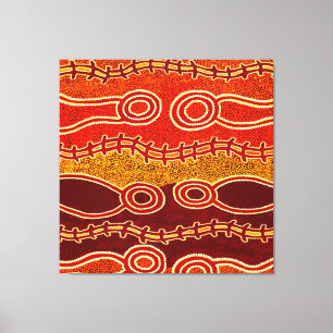Aboriginal Serpents . Canvas Print