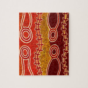 Aboriginal Serpents . Jigsaw Puzzle