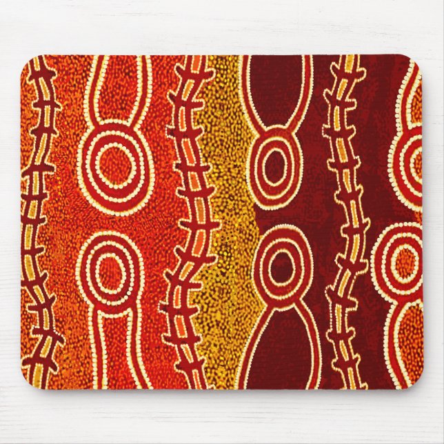 Aboriginal Serpents . Mouse Pad (Front)