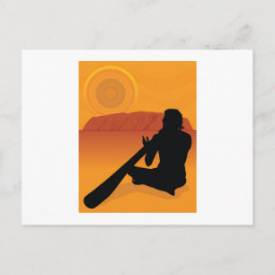 Aboriginal Silhouette Postcard