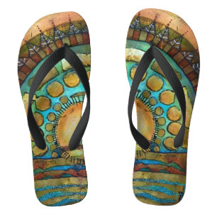 Aboriginal Sunrise Jandals
