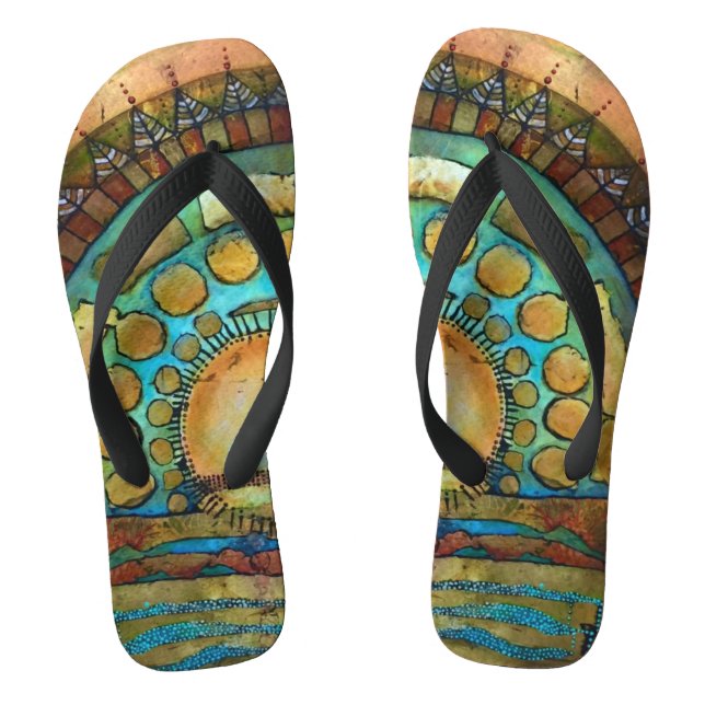Aboriginal Sunrise Jandals (Footbed)