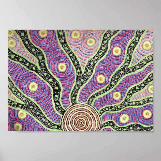 Aboriginal Sunrise Poster (Front)