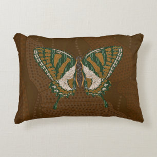 Aboriginal Swallowtail Accent Pillow