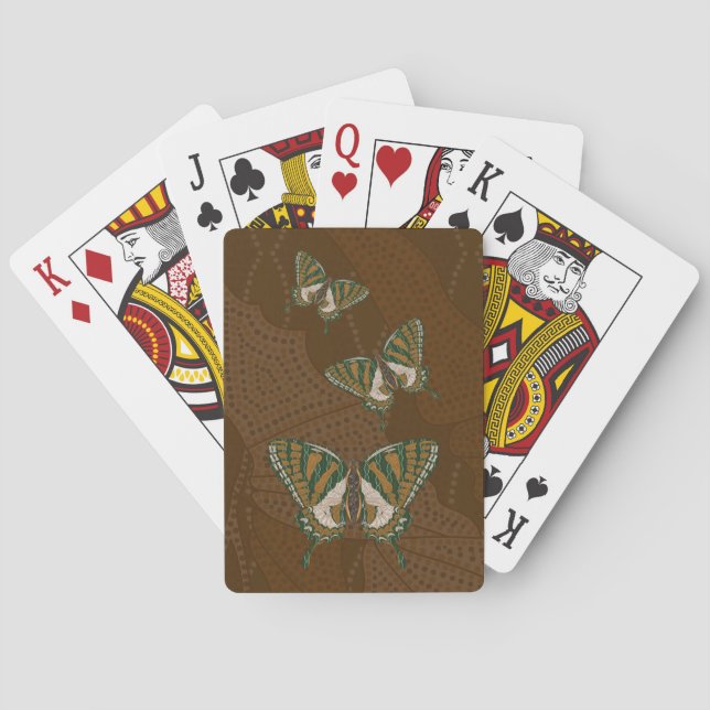 Aboriginal Swallowtail Classic Playing Cards (Back)