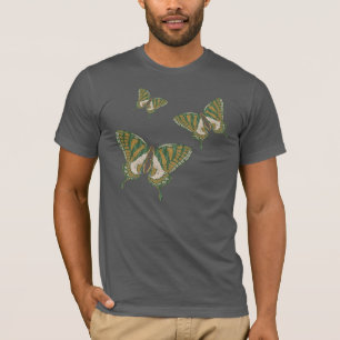 Aboriginal Swallowtail Men's Dark Shirt