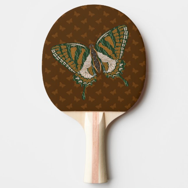 Aboriginal Swallowtail Ping Pong Paddle (Front)