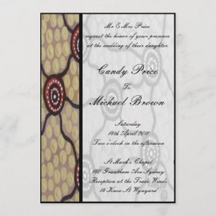 Aboriginal Wedding Invitation Eora
