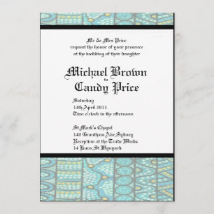 Aboriginal Wedding Invitation The Journey Blue