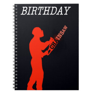 Aborist Tree surgeon Birthday present gift. Spiral Notebook