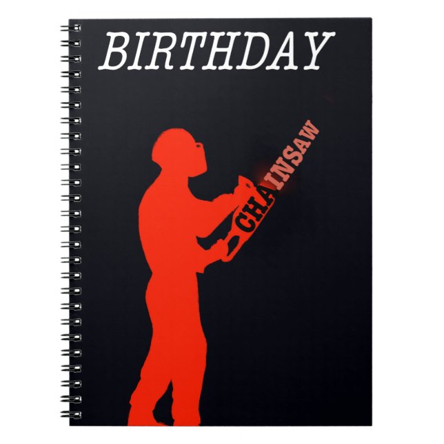 Aborist Tree surgeon Birthday present gift. Spiral Notebook (Front)