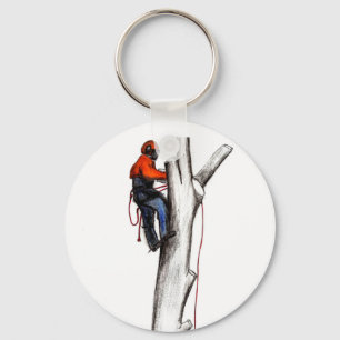 Aborist Tree surgeon christmas present gift Key Ri Key Ring
