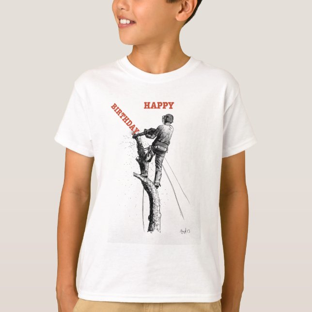 Aborist Tree surgeon christmas present gift T-Shirt (Front)