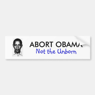 ABORT OBAMA BUMPER STICKER