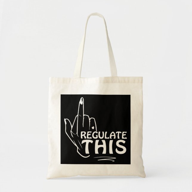 Abortion Is Healthcare, Feminist Art, Abortion Tote Bag (Front)