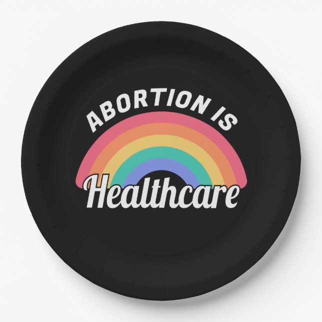 Abortion Is Healthcare I Paper Plate (Front)