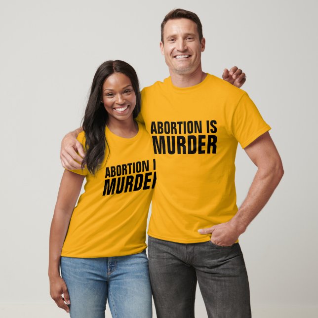 ABORTION IS MURDER, Pro-Life T-shirts (Unisex)