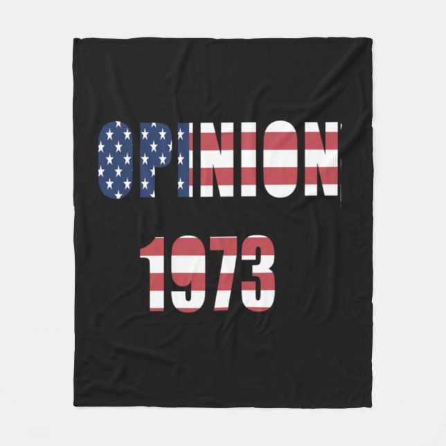 Abortion Rights Opinion Fun   Fleece Blanket (Front)