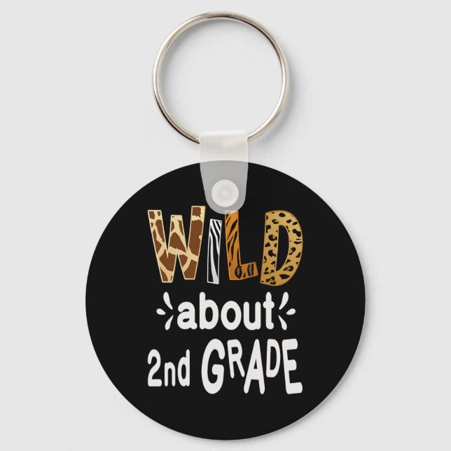 About 2nd Grade Welcome Back To School First Day O Key Ring (Front)