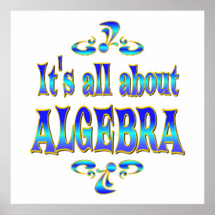 ABOUT ALGEBRA POSTER