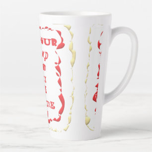 About being open minded to all possibles words latte mug