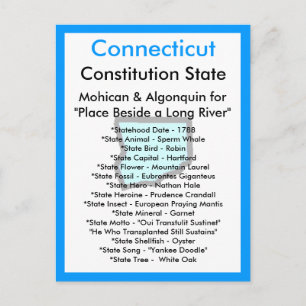 About Connecticut Postcard