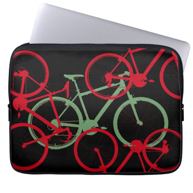 about cyclism laptop sleeve (Front)