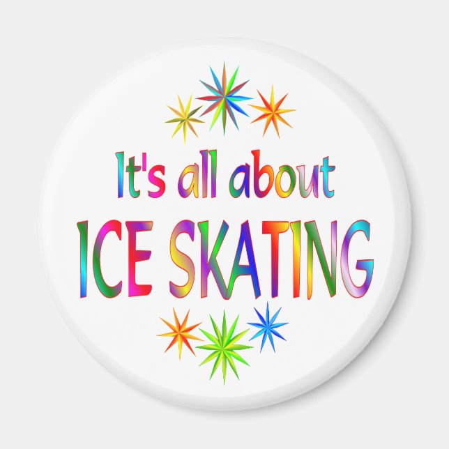 About Ice Skating Magnet (Front)
