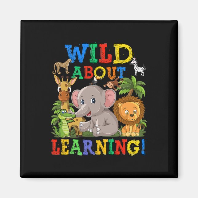 About Learning Safari Animals Jungle Back To Schoo Magnet (Front)