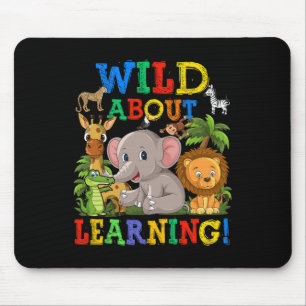 About Learning Safari Animals Jungle Back To Schoo Mouse Pad