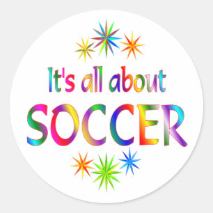 About Soccer Classic Round Sticker
