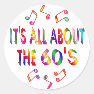 About the 60s classic round sticker