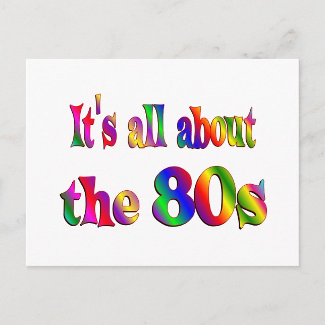 About the 80s postcard (Front)