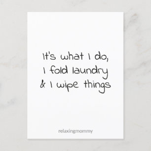 About the momlife, funny quote kaart holiday postcard