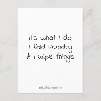 About the momlife, funny quote kaart holiday postcard