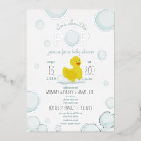 About To Pop Rubber Duck Bubbles Baby Shower