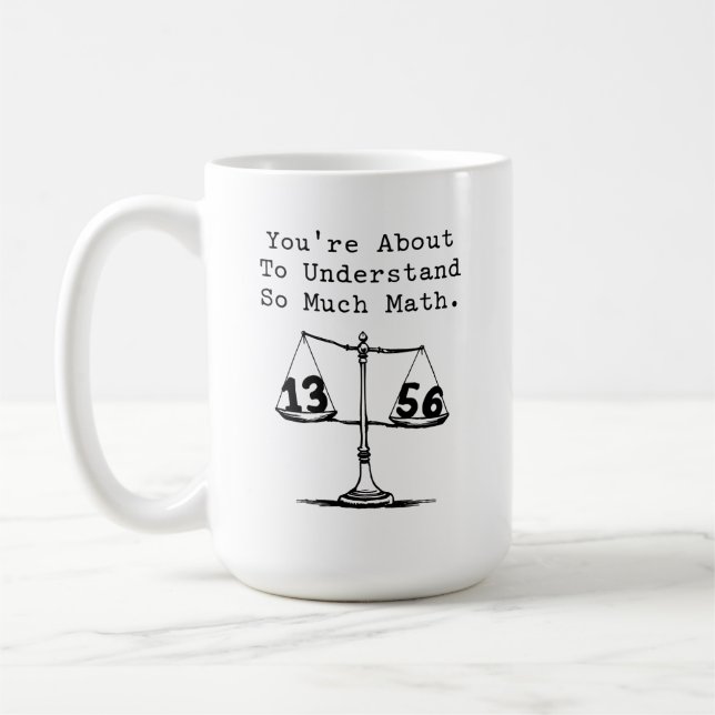 About To Understand So Much Math Learning Coffee Mug (Left)