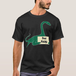 About Tree Fiddy  Funny Loch Ness Monster Tee 3 