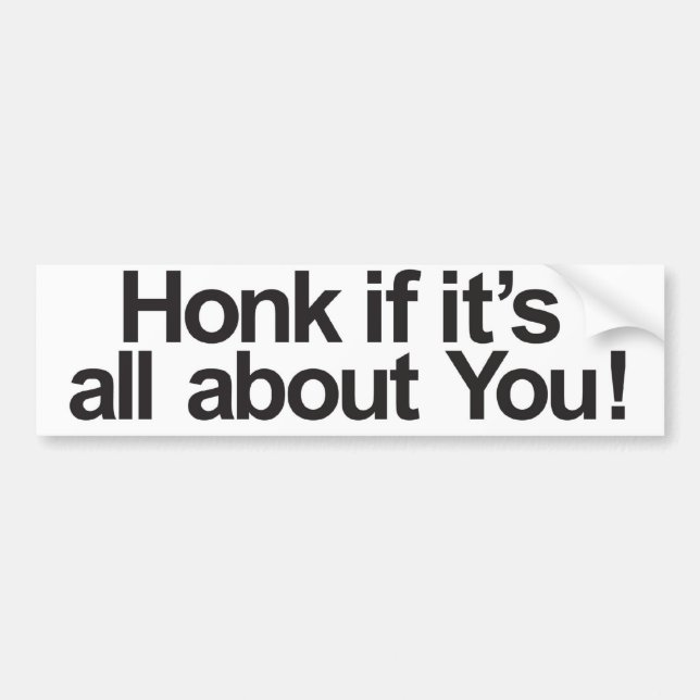 About you bumper sticker (Front)