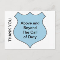Above and Beyond the Call of Duty Badge