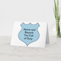Above and Beyond the Call of Duty Badge