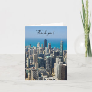 Above Chicago Thank You Card