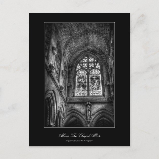 Above The Chapel Altar, Stained Glass WIndow Postcard (Front)
