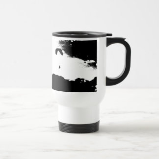 above the clouds, paragliding travel mug