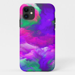 Above The Clouds Pink Blue Purple Abstract Art Case-Mate iPhone Case